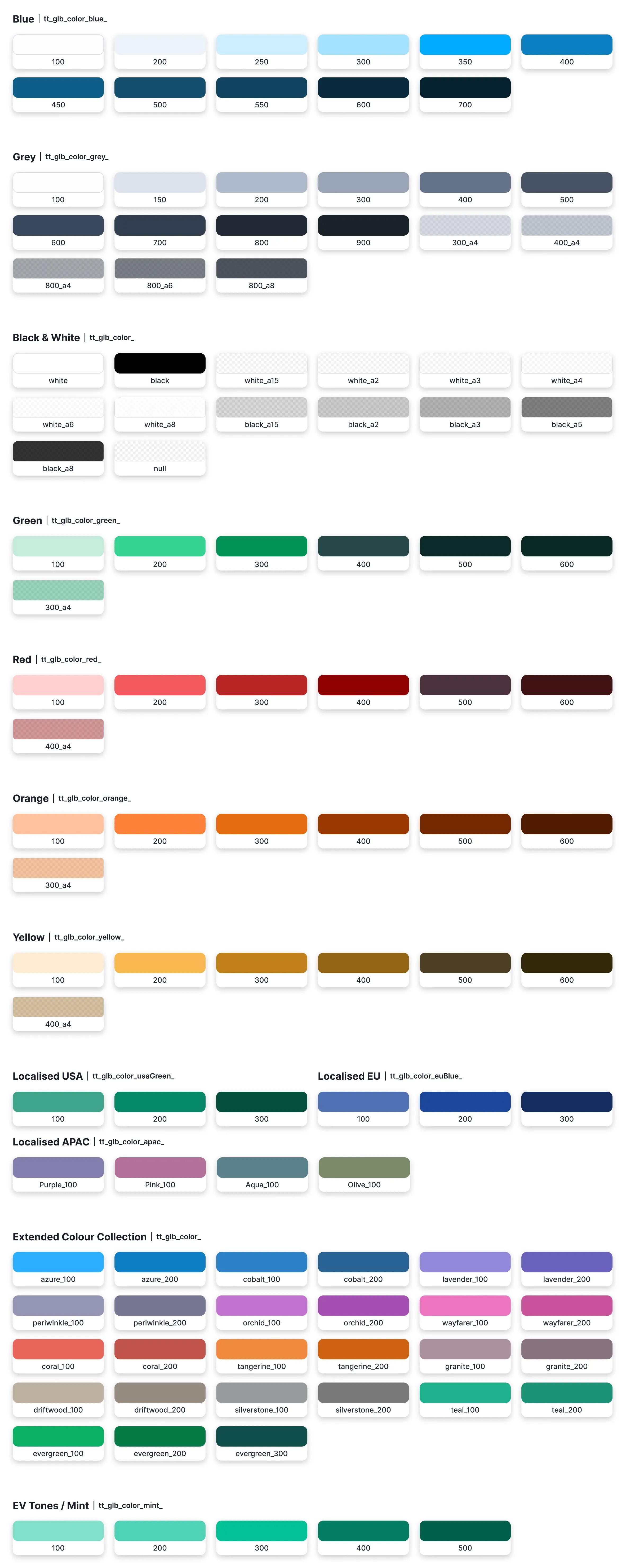 Global color examples