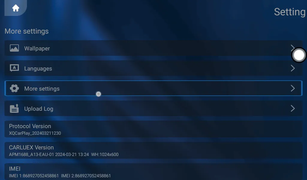 carluex more settings