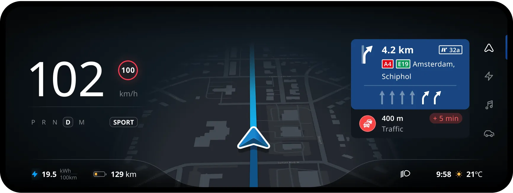 Cluster with upcoming event alert