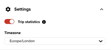 The Settings section