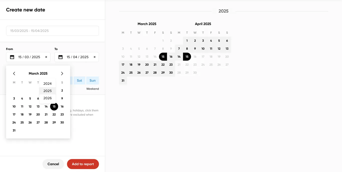 Quickly jumping to a specific year in the date field's calendar popover