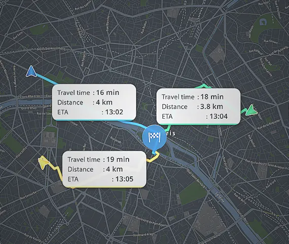 Turn by turn navigation