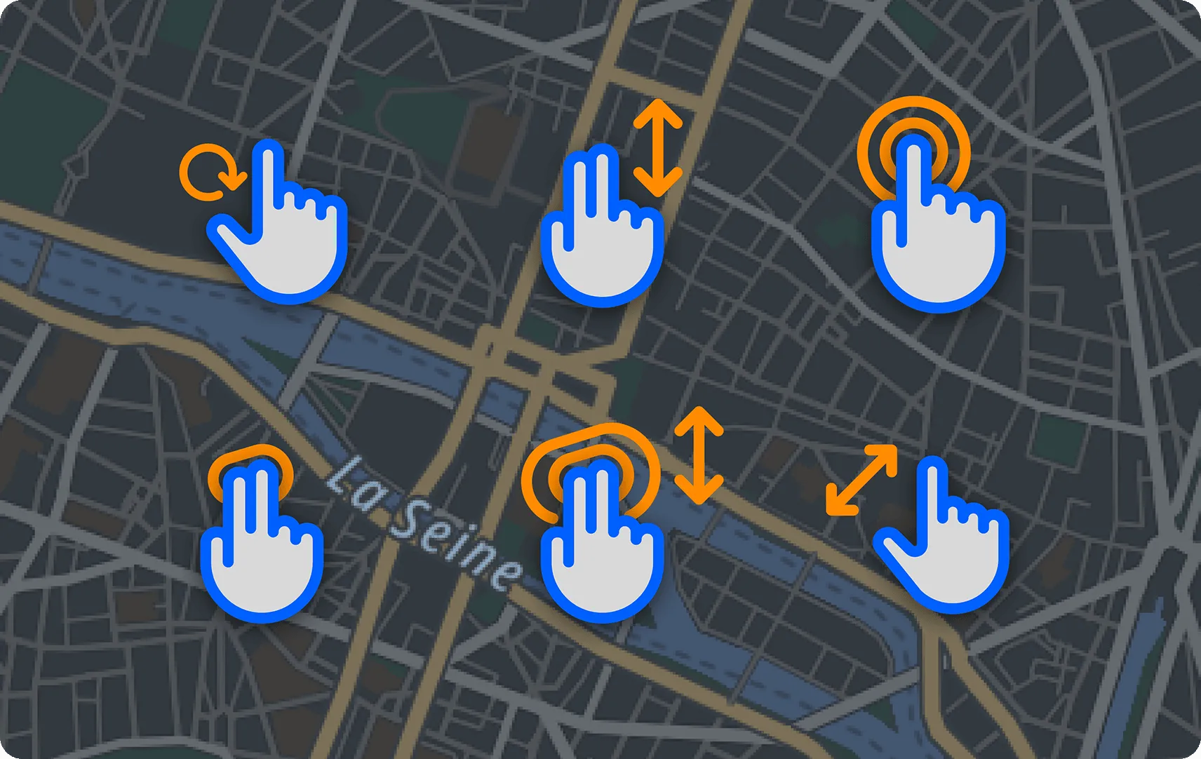 Advanced gestures: zoom, rotate, tilt