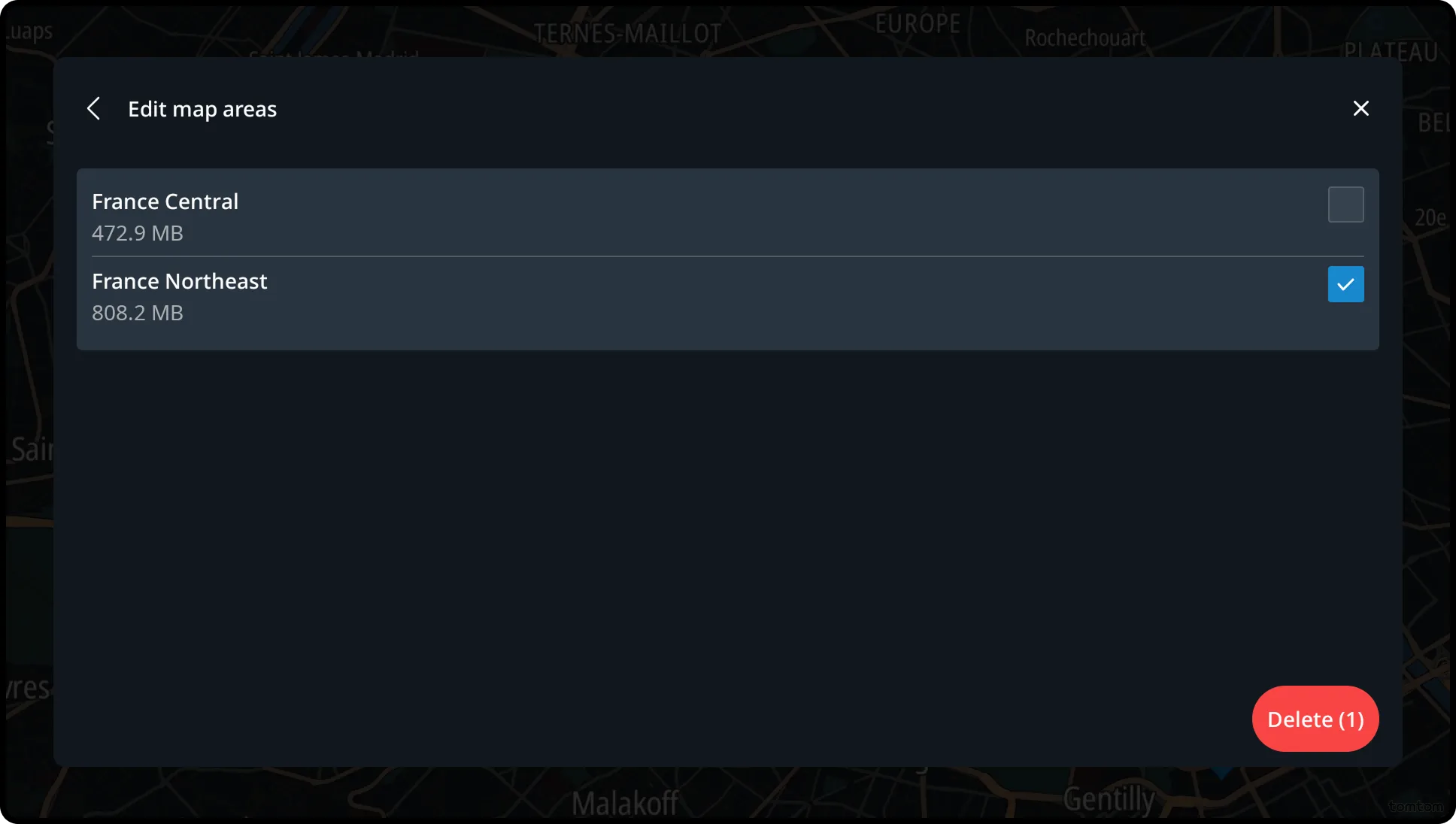 Remove map content
