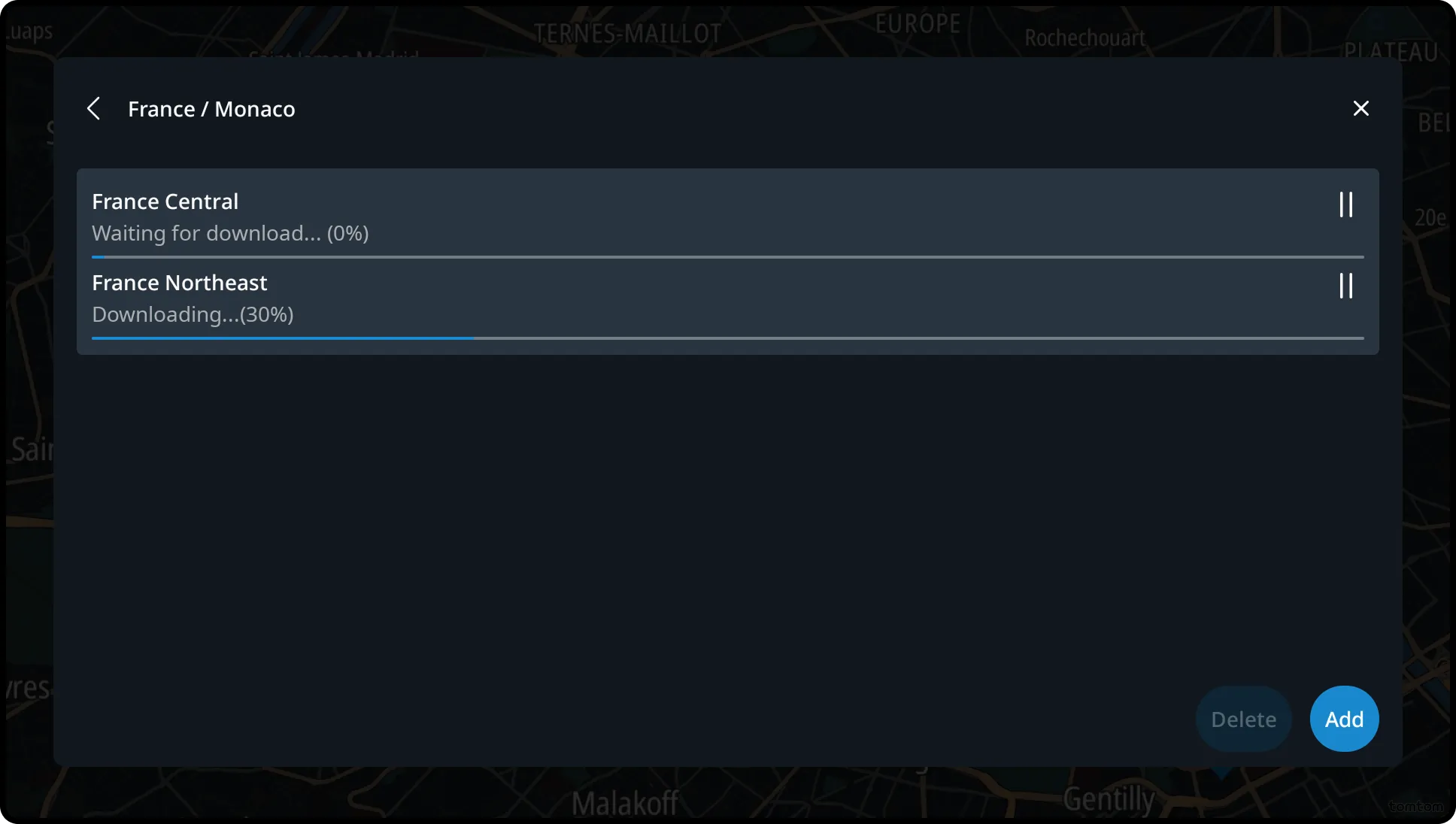 Manual maps updates