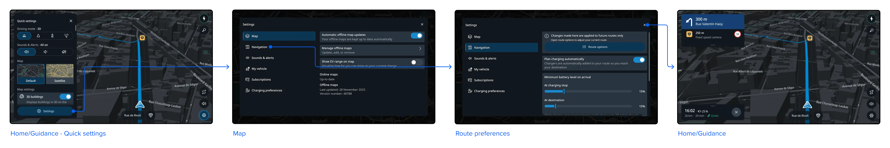 Changing a setting flow