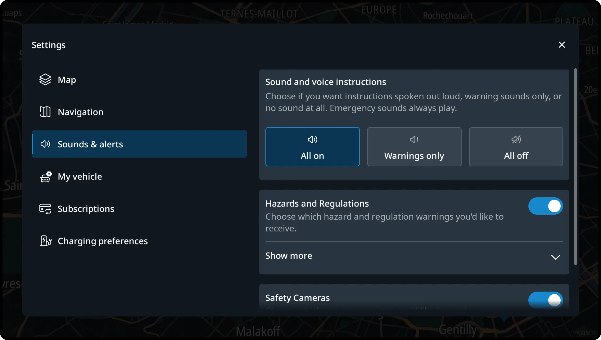 Sounds and alerts