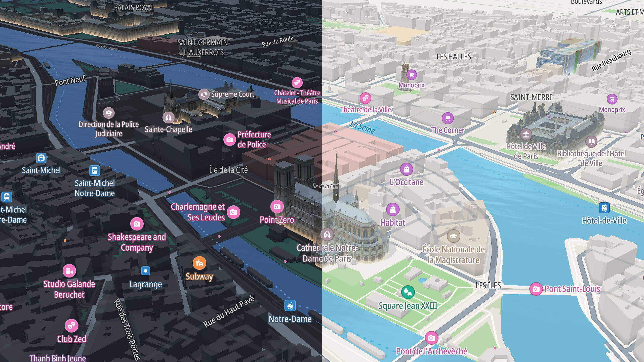 Paris city map
