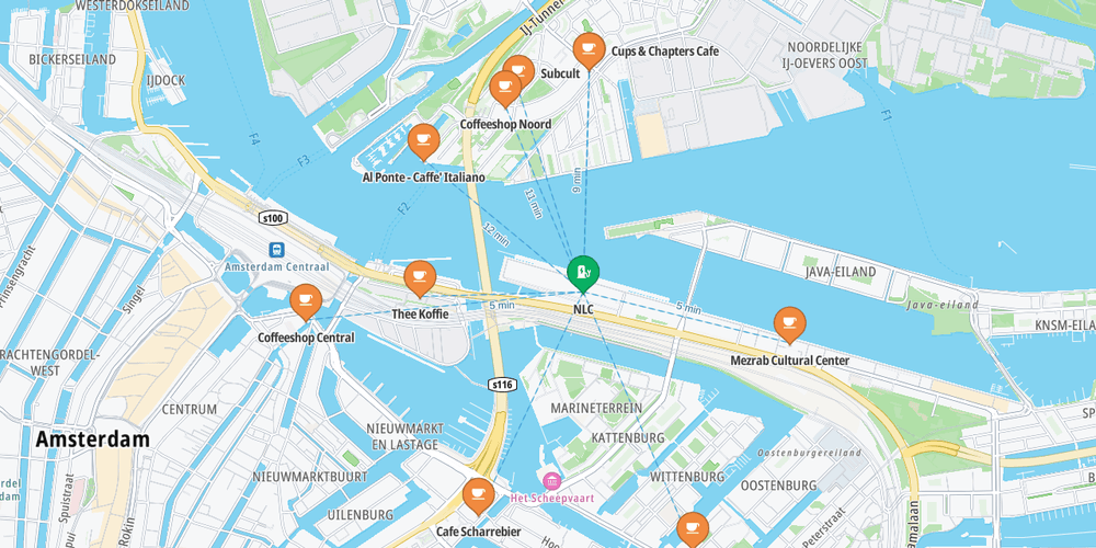 Place connection lines