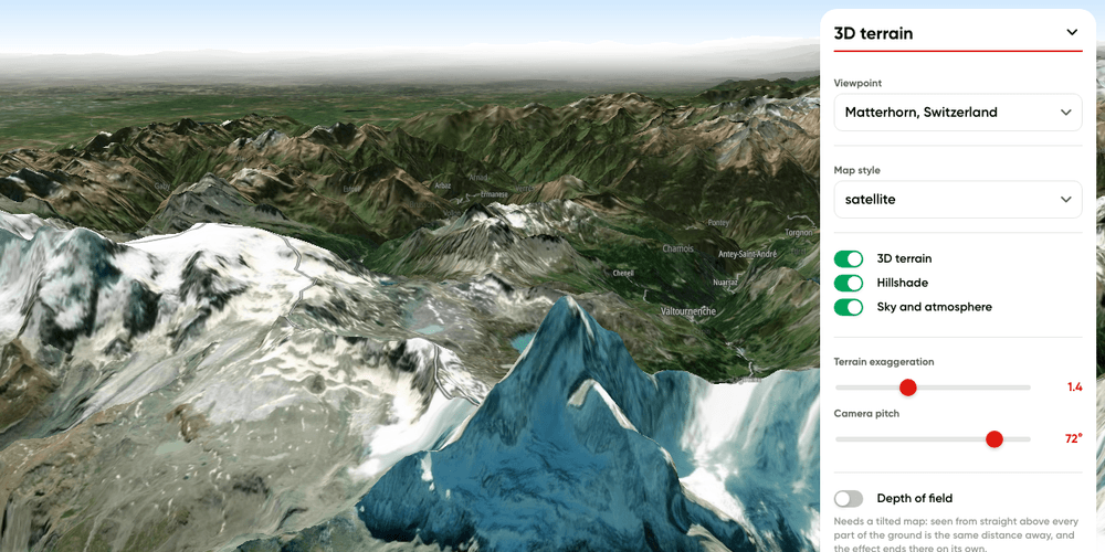 3D terrain playground