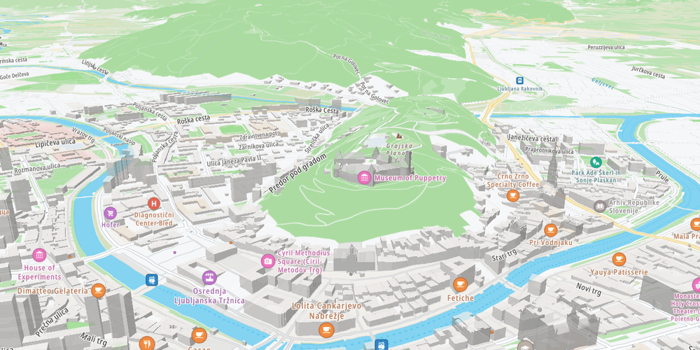 3D terrain map